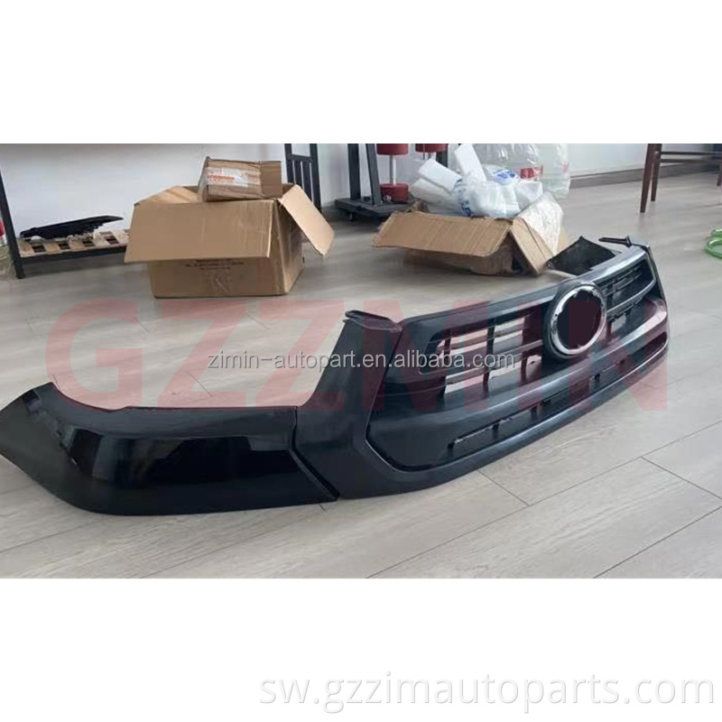 Plastiki mbele bumper na grille kwa 2021'hilux rocco pickup